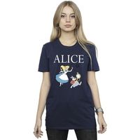 disney camiseta alice in wonderland follow the rabbit para mujer
