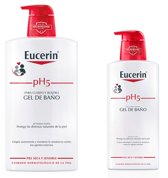 Eucerin pH5 Gel de Baño Corporal 1 Litro + 400 ml