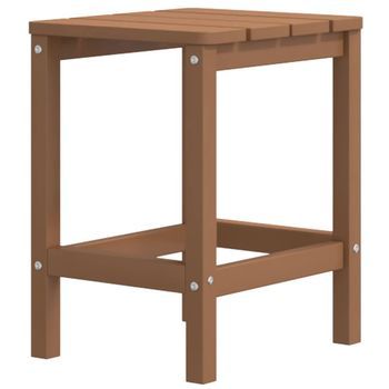 Mesa De Jardín | Mesa De Exterior Adirondack Hdpe Marrón 38x38x46 Cm