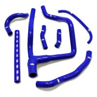 tubo radiador honda xrv 750 africa twin -92 kit samco azul