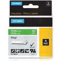 dymo 1805414 original label tape 12mmx55m white on green