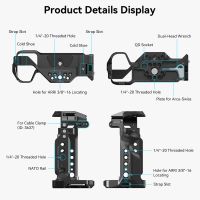 jaula para camara smallrig a7riii  a7m3 para camara sony a7riii a7iiia7m3 ilce-7rm3  a7r mark iii con soporte para zapata y riel nato 2087d