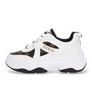 guess para mujer flfhacfal12 zapatillas hacha blanco 40 3 a 5cm cordones casual