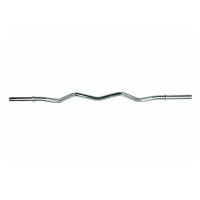 ozio fitness barra cromada curl z 120m agarre 28mm musculacion fitness - desarrolla musculatura