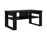 mesa de cafe - mesa de centro - mesa baja roble negro 96 x 54 x 44 cm madera de ingenieria