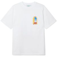 casablanca camiseta larche de jour white para hombre