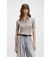 boss para mujer 50543977 camiseta fugano gris m casual algodon manga corta