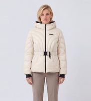 colmar para mujer 28000001-3kq plumifero de esqui con cinturon blanco roto 44 beige casual poliamida