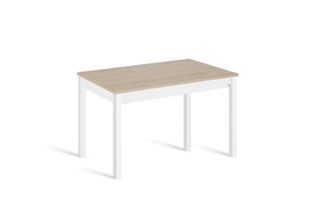 Mesa cocina extensible 110(160)x70 cm roble pata blanco