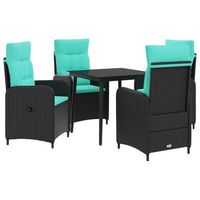 juego de mesa y sofa 5 uds vidaxl