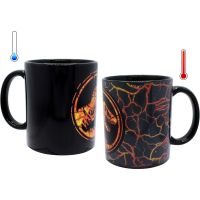 taza sensitiva al calor logo jurassic world ceramica 320 mls