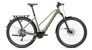 Bicicleta de trekking electrica orbea kemen mid 40 shimano acera 8s 540 wh 29   verde urbano 2024