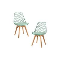 pack 2 sillas mima de polipropileno 824943 cm - celadon