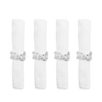 anillos de servilleta pulsera - set de 4