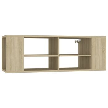 Mueble Pared Tv | Muebles De Salón Madera Contrachapada Roble Sonoma 102x35x35 Cm Cfw59451