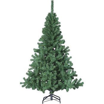 Arbol Navidad De Plastico Color Verde, Frondoso, 210 Cm, Verde