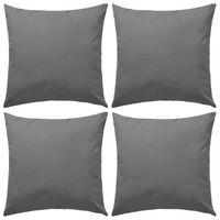 cojines para exteriores 45x45 cm gris 4 unidades  cojines de jardin cfw26364