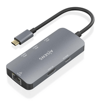 aisens usb c dock 6 en 1 usb c a 1xhdmi 1xrj45 3xusb a 1xusb c pd gris 15cm
