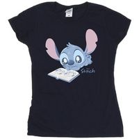 disney camiseta reading lying down para mujer