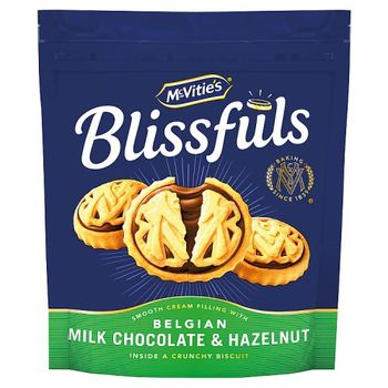 Mcvities Blissfuls Milk Choc and Hazelnut