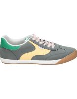 zapatillas mustang court 60940 gris y multicolor para mujer 38