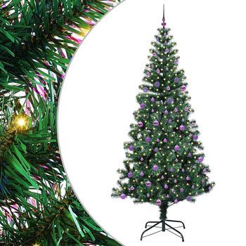 Árbol De Navidad | Decoraciones De Navidad Artificial Preiluminado Verde 240 Cm