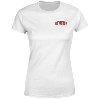 PBK GS Mossa Pocket Print Open Chest Logo Women's T-Shirt - White - S - White