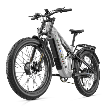[EU Direct] Shengmilo S600 PRO Bicicleta eléctrica, batería 48V 25Ah, motores duales 2×1000W, velocidad máxima recomenda