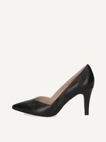 caprice pumps black made of leather with funnel heel size 39