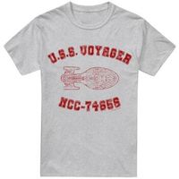 star trek camiseta manga larga voyager athletic para hombre