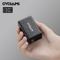 bomba de aire automatica con pantalla de presion de neumaticos 130 psi portatil de bolsillo electrica cyclami am6 inflador de neumaticos para bicicleta de montana y carretera