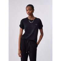 liu jo tops y camisetas t-shirt con logo para mujer