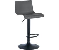taburete de bar branford plastico gris 36x39x84 cm