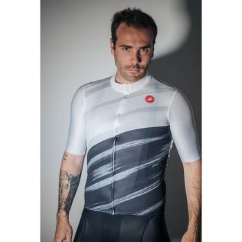 Castelli Cresta Squadra Black/White Jersey - L