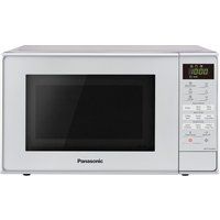 panasonic nn-k18jmmbpq compact microwave with grill - silver silver