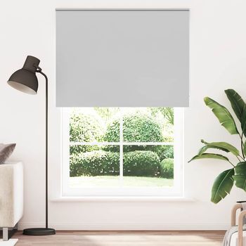 Estor Enrollable | Estor Persiana | Cortina Enrollable Opaco Gris Claro 160x210 Cm Tela Ancho 156,6cm