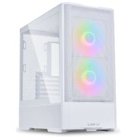 lian-li lancool 207 mid tower atx argb cristal templado usb-c 32 blanca