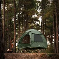 sobuy ogs32-ii-l cama plegable con tienda de campana para 2 personas tienda 4 en 1 sobre patas con bolsa de transporte tienda familiar sin colchon tienda de pesca 193 x 188 x 145 cm hasta 180 kg