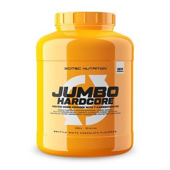 Jumbo Hardcore - 3060g Sabor Chocolate Blanco -  Ganadores De Peso Con Proteína De Scitec Nutrition