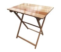 mesa plegable acabado en barniz 70x70x76 cm