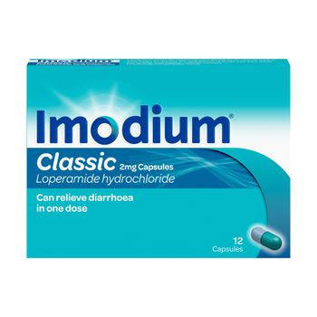 Imodium Classic 2mg Capsules 12s