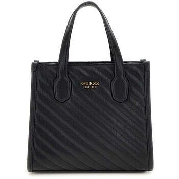 Guess Bolsa Bolso Tote Silvana 2 Comp Negro para mujer