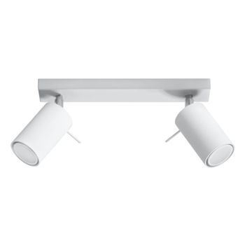 Lámpara de techo blanco acero alt. 16 cm