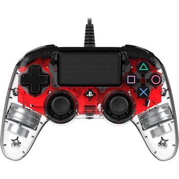 Nacon Compact Controller Wired para PS4/PC Iluminado Rojo