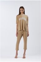 sudadera de lurex light gold l