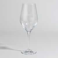 copa de vidrio transparente