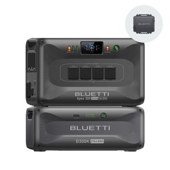BLUETTI Apex 300 y B300K, Batería Lfp 5529,6WH, 3840W Ca (7680w Pico), Modular Ampliable Para Hogar, Autocaravanas Y Emergencias