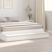 cajones de cama - almacenamiento para dormitorio - madera de ingenieria - madera 180x365x165cm