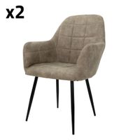 2x sillas de comedor verde oliva tapizado con respaldo y apoyabrazos