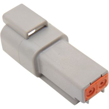 Conector de cable eléctrico carcasa Deutsch 2 pines hembra gris
